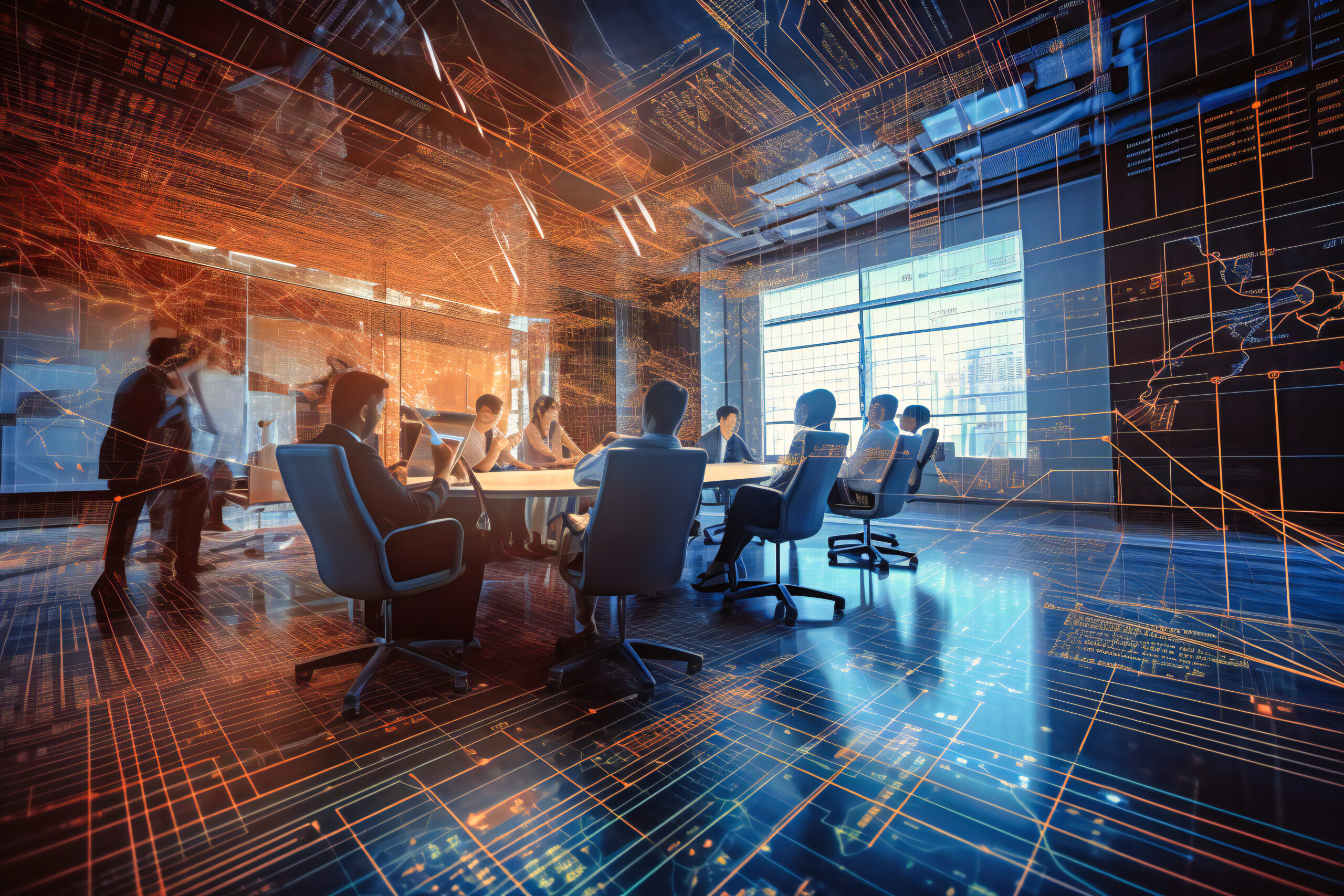 Equipo de trabajo analizando soluciones